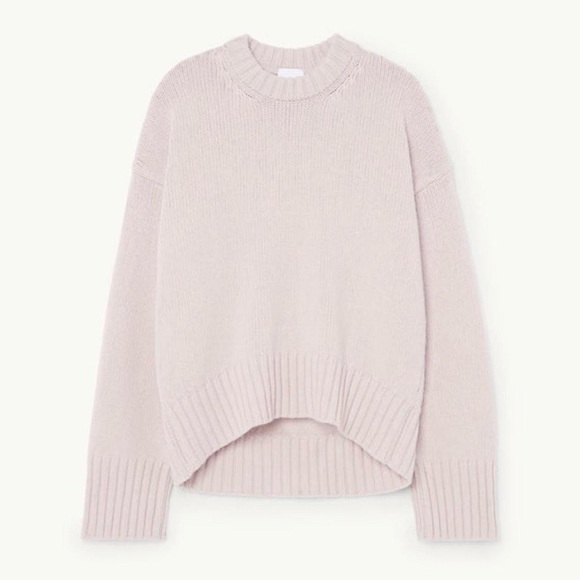 G. Label pink wool sweater